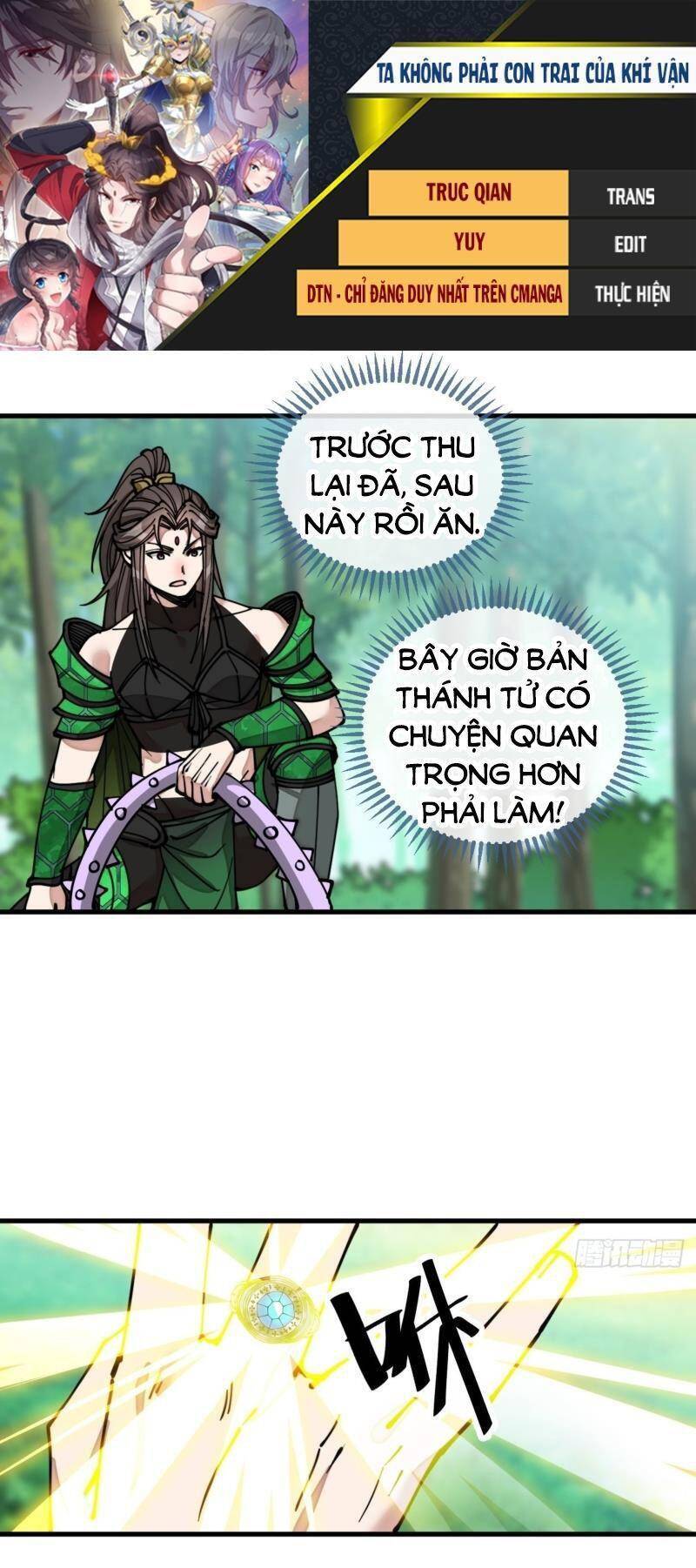 Ta không phải con cưng của khí vận