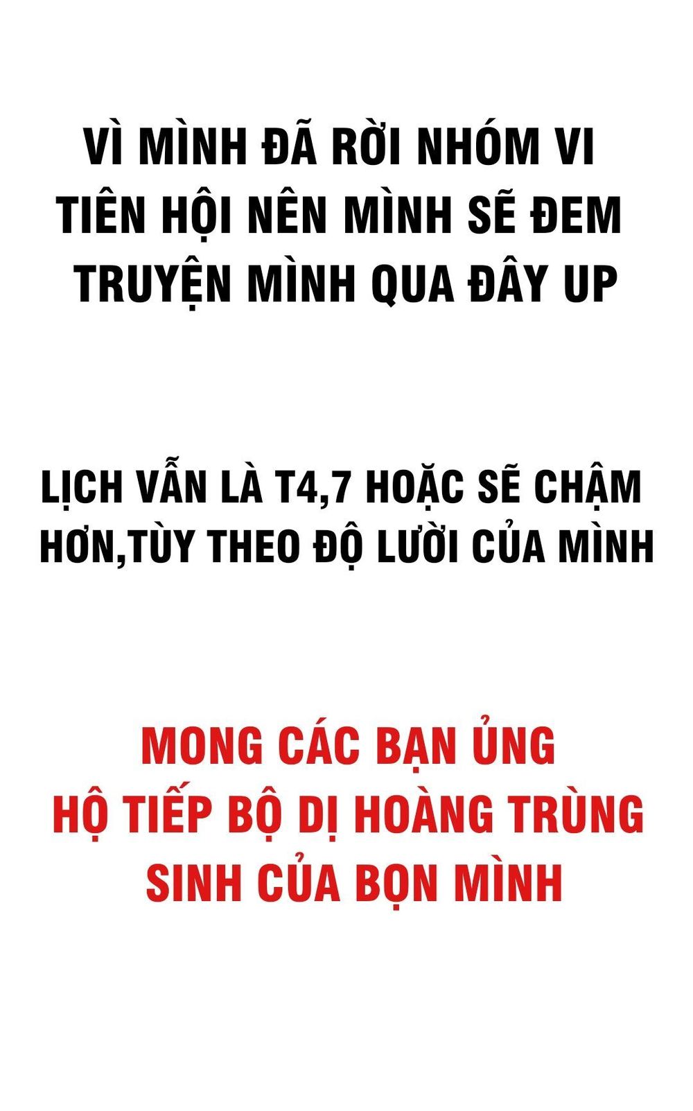 DỊ TỘC TRÙNG SINH