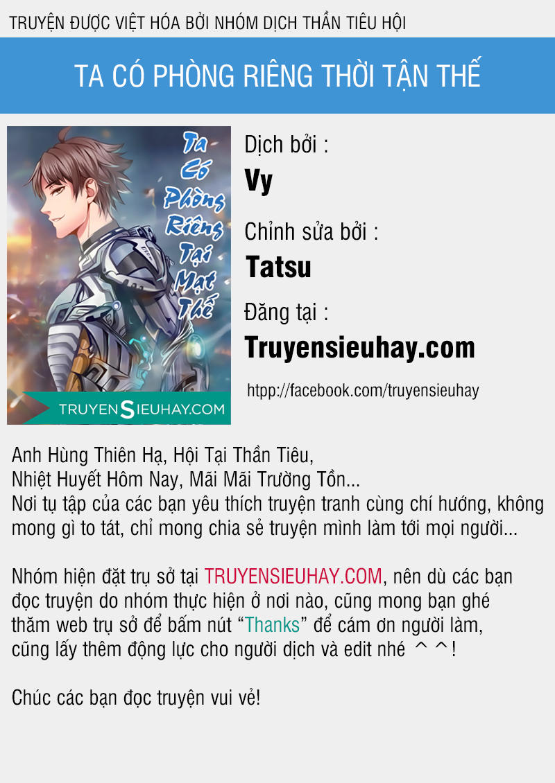 Ta có phòng riêng thời tận thế