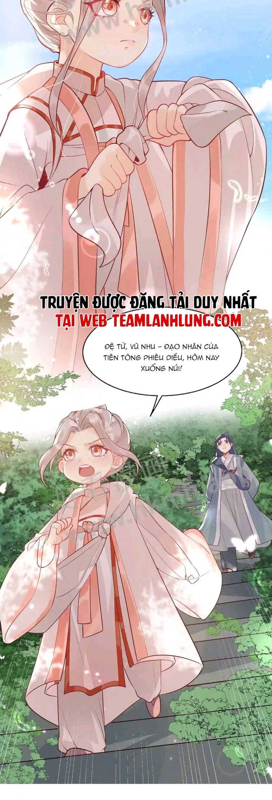 Tiểu manh bảo bốn tuổi theo sư phụ xuống núi