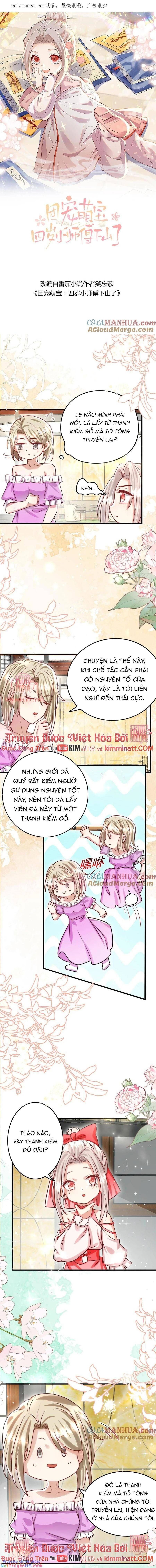 Tiểu manh bảo bốn tuổi theo sư phụ xuống núi