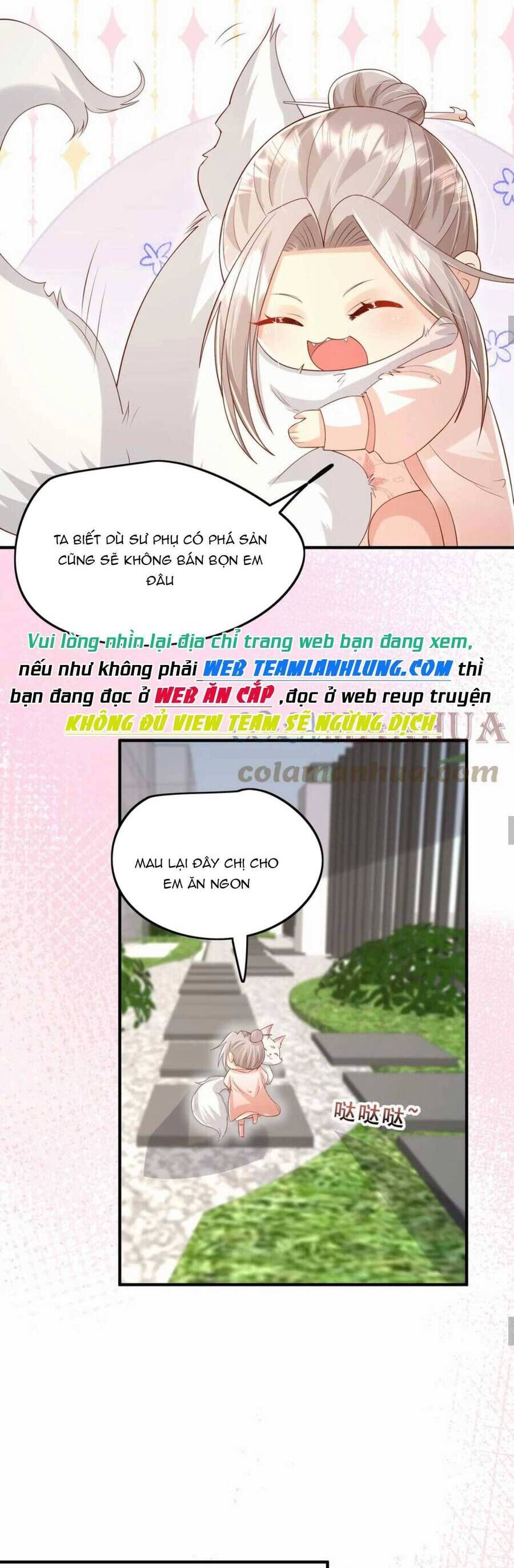 Tiểu manh bảo bốn tuổi theo sư phụ xuống núi