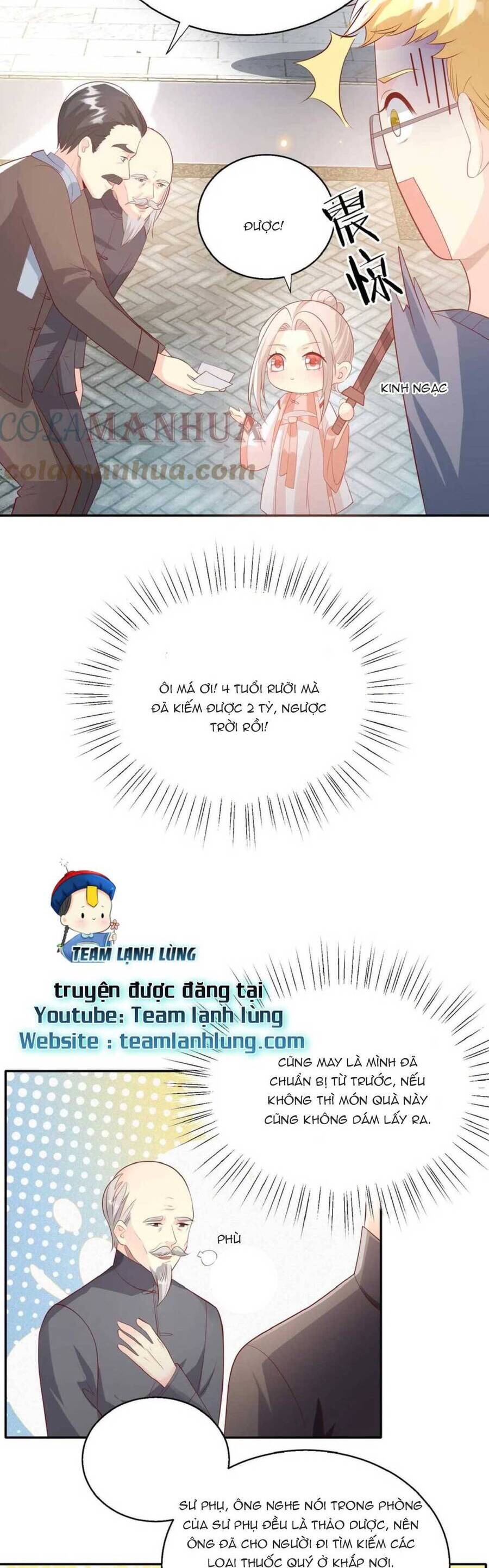 Tiểu manh bảo bốn tuổi theo sư phụ xuống núi