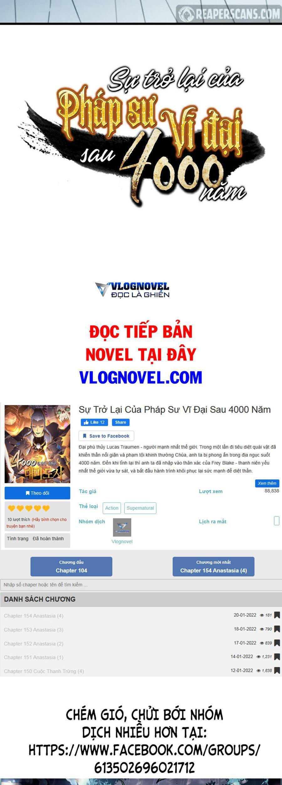 Sự Trở Lại Của Pháp Sư Vĩ Đại Sau 4000 Năm