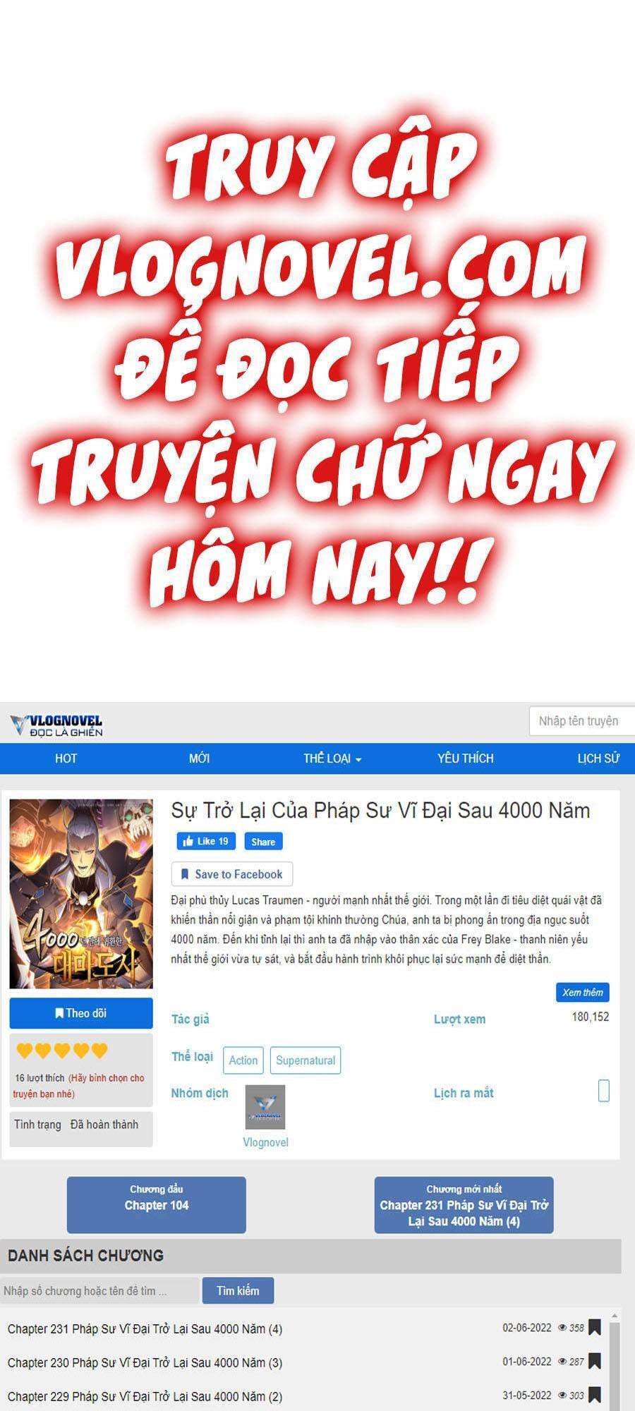 Sự Trở Lại Của Pháp Sư Vĩ Đại Sau 4000 Năm