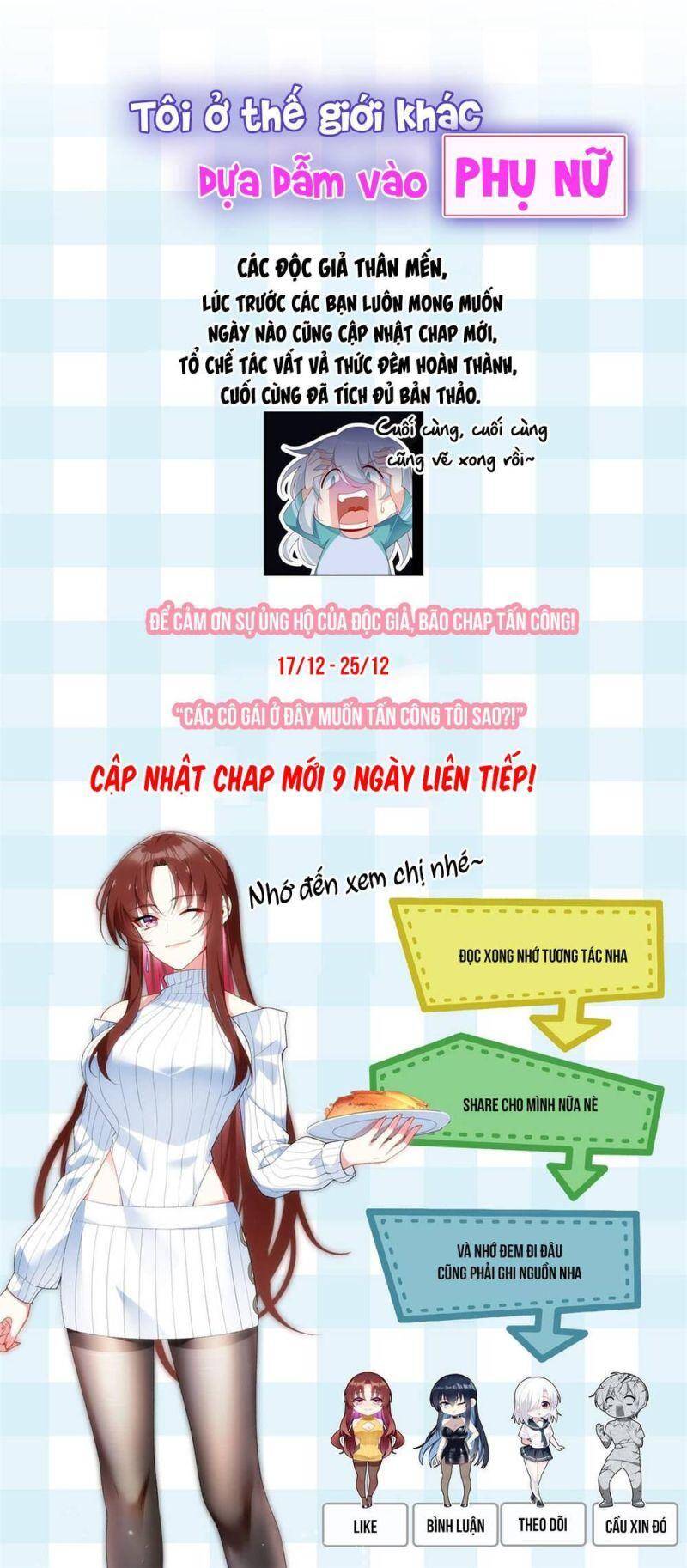 Tôi ở thế giới khác dựa dẫm vào phụ nữ